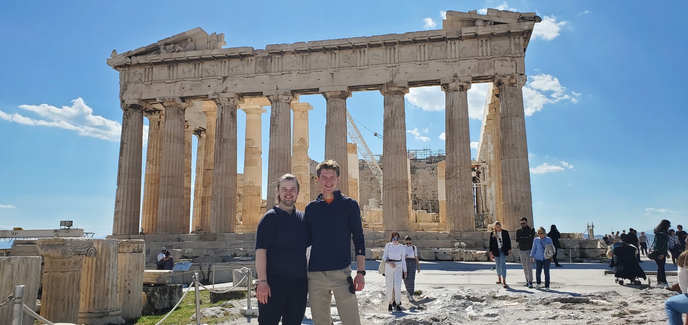 Alex and I at the acropolis